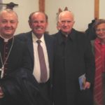 Fürst und Fürstin Batthyány-Strattmann mit Erzbischof Ternyák und Altbischof Konkoly in Körmend