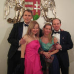 Ungarnball 2008: Lukas Batthyány mit Julia Kuhn und Ladislaus E. Batthyány mit Maria Siller Gambolò